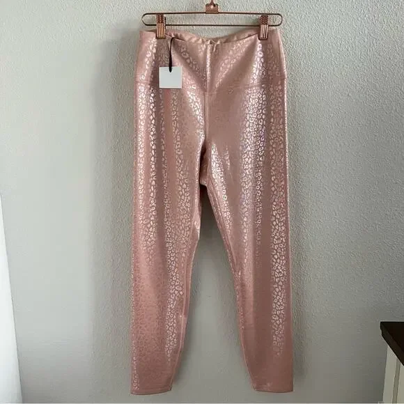 NWT IVL Collective Active Iridescent High Waist Leggings Leopard 8 - Picture 2 of 12